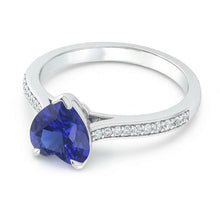 Afbeelding in Gallery-weergave laden, echte round diamant 3karaat ring bovenaanzicht