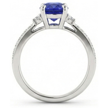 Afbeelding in Gallery-weergave laden, echte round diamant 3.50karaat ring bovenaanzicht
