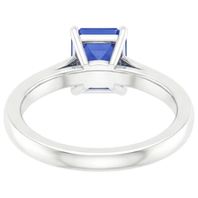 Afbeelding in Gallery-weergave laden, Diamanten verlovingsring blauwe saffier & pave set Natuurlijke echte diamanten ( niet in een laboratorium gekweekt ) 3,50 karaat