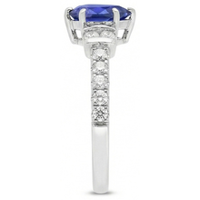 Afbeelding in Gallery-weergave laden, echte round diamant 2.50karaat ring profielweergave