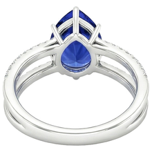 Afbeelding in Gallery-weergave laden, echte round diamant 5karaat ring bovenaanzicht