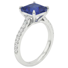 Afbeelding in Gallery-weergave laden, Natuurlijke Saffier Ring 5.50ct - Witgoud 14K