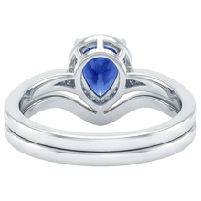 Afbeelding in Gallery-weergave laden, Diamanten verlovingsring set Peer Ceylon Sapphire 2,75 karaat