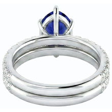 Afbeelding in Gallery-weergave laden, echte round diamant 3.50karaat ring close-up detail