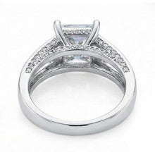 Afbeelding in Gallery-weergave laden, Echte Natuurlijke uit de aarde gewonnen Diamanten Jubileum Fantasie Ring 3.51 Karaat Princess Goud Wit