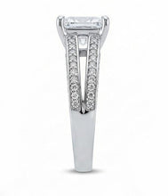 Afbeelding in Gallery-weergave laden, Echte Natuurlijke uit de aarde gewonnen Diamanten Jubileum Fantasie Ring 3.51 Karaat Princess Goud Wit