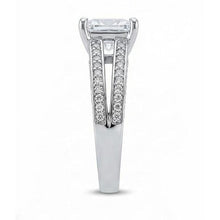Afbeelding in Gallery-weergave laden, Echte Natuurlijke uit de aarde gewonnen Diamanten Jubileum Fantasie Ring 3.51 Karaat Princess Goud Wit