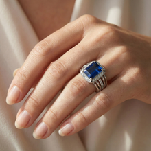 Afbeelding in Gallery-weergave laden, echte emerald smaragd 3.50karaat ring op wit