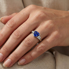 Afbeelding in Gallery-weergave laden, echte round diamant 1.25karaat ring profielweergave