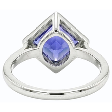 Afbeelding in Gallery-weergave laden, echte princess saffier 2karaat ring vooraanzicht