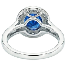 Afbeelding in Gallery-weergave laden, echte round diamant 2.50karaat ring op wit