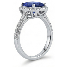 Afbeelding in Gallery-weergave laden, echte round smaragd 4karaat ring profielweergave