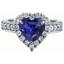 Afbeelding in Gallery-weergave laden, echte round diamant 4karaat ring profielweergave