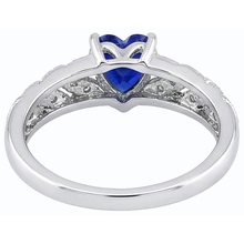 Afbeelding in Gallery-weergave laden, echte heart saffier 2.50karaat ring profielweergave