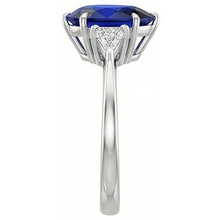 Afbeelding in Gallery-weergave laden, echte pear diamant 2.50karaat ring profielweergave
