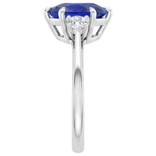 Afbeelding in Gallery-weergave laden, echte round diamant 3karaat ring op wit
