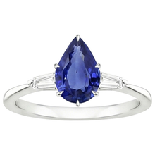 Afbeelding in Gallery-weergave laden, echte pear diamant 3karaat ring op wit