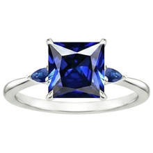 Afbeelding in Gallery-weergave laden, Natuurlijke Saffier Ring 5.25ct - Witgoud 14K