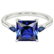 Afbeelding in Gallery-weergave laden, Natuurlijke Saffier Ring 5.25ct - Witgoud 14K