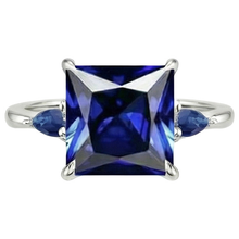 Afbeelding in Gallery-weergave laden, Natuurlijke Saffier Ring 5.25ct - Witgoud 14K