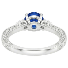 Afbeelding in Gallery-weergave laden, echte round diamant 2.50karaat ring op wit