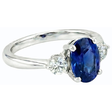 Afbeelding in Gallery-weergave laden, echte round diamant 2.50karaat ring close-up detail