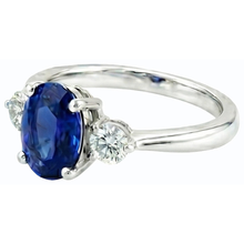 Afbeelding in Gallery-weergave laden, echte round diamant 2.50karaat ring bovenaanzicht