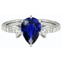Afbeelding in Gallery-weergave laden, echte round diamant 3karaat ring close-up detail