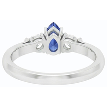 Afbeelding in Gallery-weergave laden, echte pear diamant 1.25karaat ring close-up detail