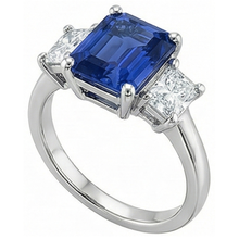 Afbeelding in Gallery-weergave laden, echte diamant 2.50karaat ring zijaanzicht
