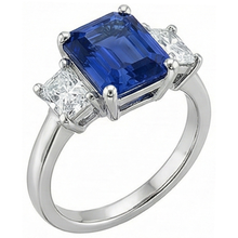 Afbeelding in Gallery-weergave laden, echte diamant 2.50karaat ring bovenaanzicht