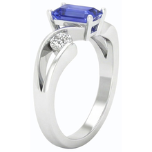 Afbeelding in Gallery-weergave laden, echte round saffier 1.75karaat ring close-up detail
