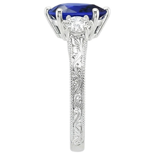 Afbeelding in Gallery-weergave laden, echte round diamant 5karaat ring op wit