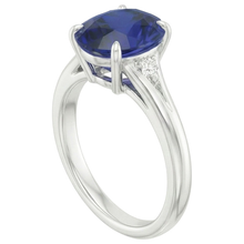 Afbeelding in Gallery-weergave laden, echte round diamant 2.75karaat ring zijaanzicht