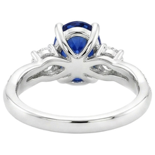 Afbeelding in Gallery-weergave laden, echte round diamant 4karaat ring close-up detail
