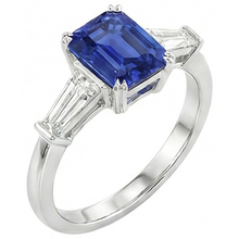 Afbeelding in Gallery-weergave laden, echte diamant 2karaat ring zijaanzicht