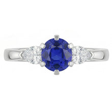 Afbeelding in Gallery-weergave laden, echte round diamant 1.25karaat ring close-up detail
