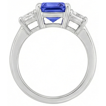 Afbeelding in Gallery-weergave laden, echte diamant 3karaat ring bovenaanzicht