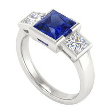 Afbeelding in Gallery-weergave laden, echte diamant 2karaat ring zijaanzicht