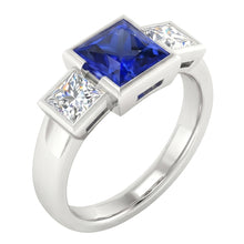 Afbeelding in Gallery-weergave laden, echte diamant 2karaat ring vooraanzicht