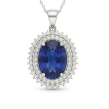 Afbeelding in Gallery-weergave laden, echte round diamant 4.75karaat hanger close-up detail