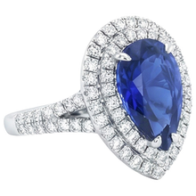 Afbeelding in Gallery-weergave laden, echte round diamant 6.50karaat ring close-up detail