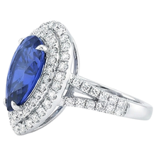 Afbeelding in Gallery-weergave laden, echte round diamant 6.50karaat ring profielweergave