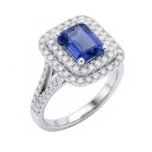 Afbeelding in Gallery-weergave laden, echte round diamant 4karaat ring zijaanzicht