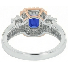 Afbeelding in Gallery-weergave laden, echte round diamant 4karaat ring bovenaanzicht