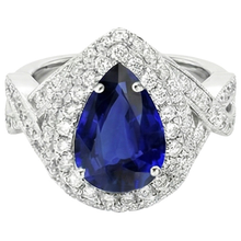 Afbeelding in Gallery-weergave laden, echte round diamant 6.50karaat ring profielweergave
