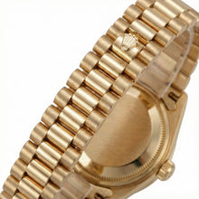 Afbeelding in Gallery-weergave laden, Dubbele rij diamanten wijzerplaat Rolex voorzitter Stijl horlogering goud Datumjust