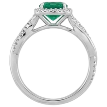 Afbeelding in Gallery-weergave laden, echte round smaragd 2.50karaat ring op wit