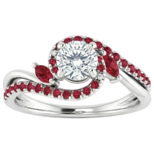 Afbeelding in Gallery-weergave laden, Echt Diamanten Ring 1,65 Karaat Birmese Ruby Vrouwen Sieraden