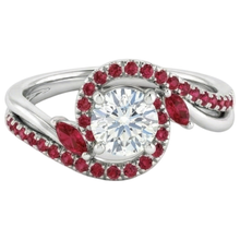 Afbeelding in Gallery-weergave laden, Echt Diamanten Ring 1,65 Karaat Birmese Ruby Vrouwen Sieraden